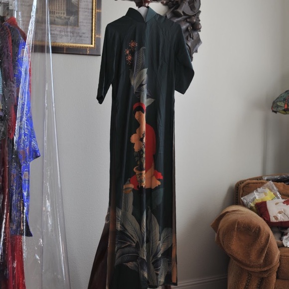 Dresses & Skirts - Green silk ao dai